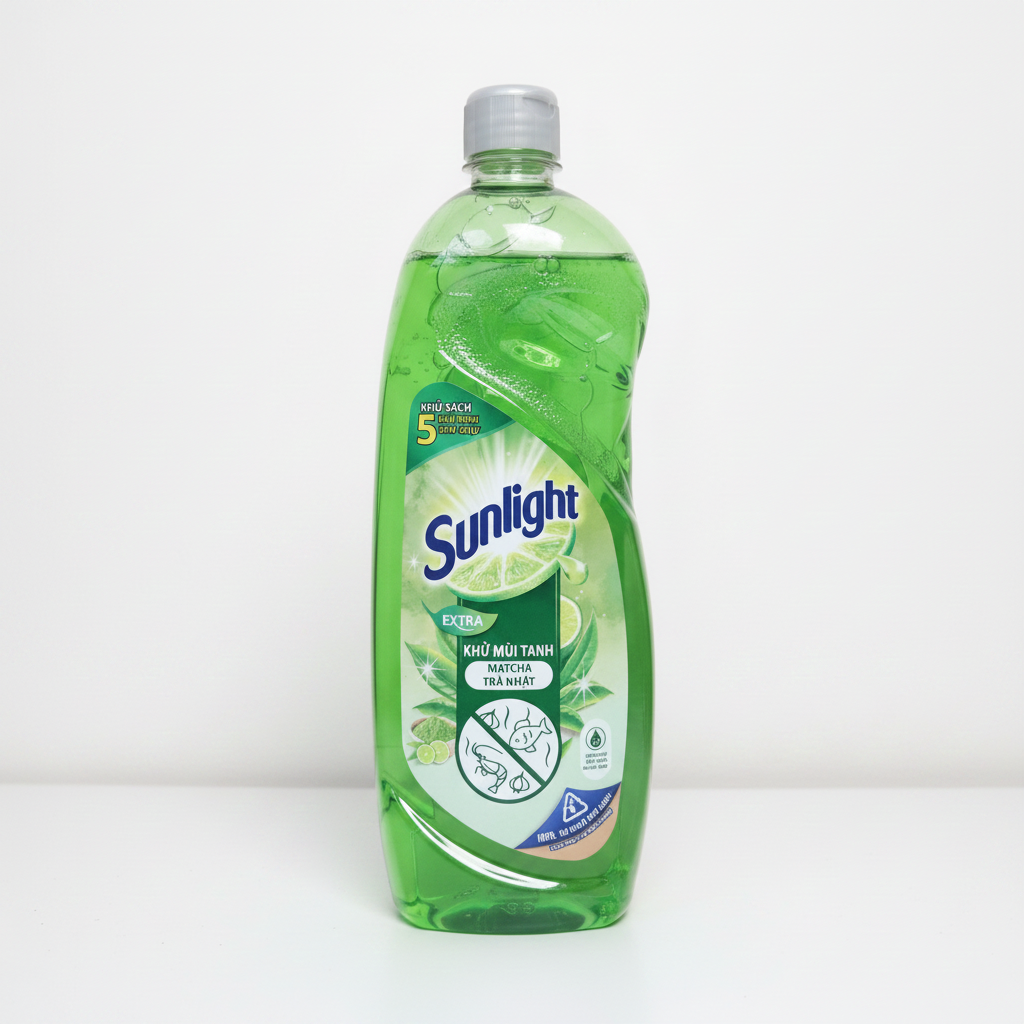 Nước Rửa Chén Sunlight Trà Xanh 750